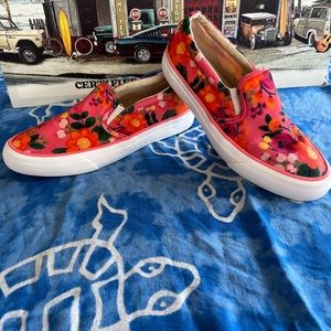 Keds Rifle Paper Co Shoes Womens Size 6 Slip On Vintage Blossom Floral